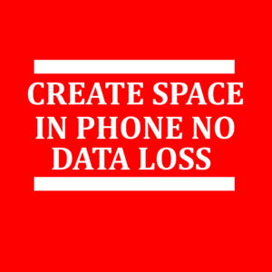 CREATE SPACE IN PHONE NO  DATA LOSS