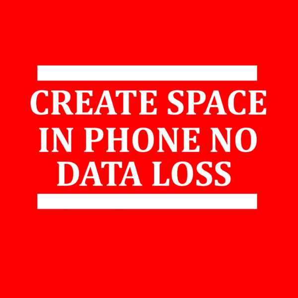 CREATE SPACE IN PHONE NO  DATA LOSS