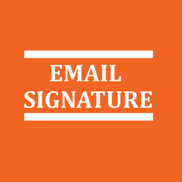 EMAIL SIGNATURE
