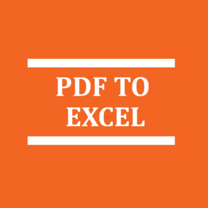 PDF TO EXCEL