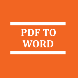 PDF TO WORD